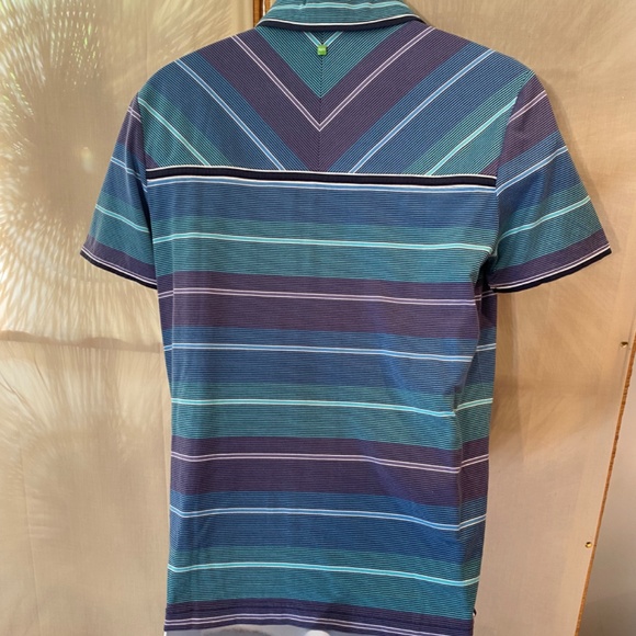 HUGO BOSS Mens Polo Shirt Sz S Striped - Picture 5 of 11